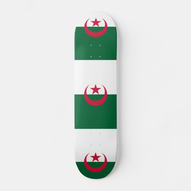 Skateboard Drapeau algérien patriotique (Recto)