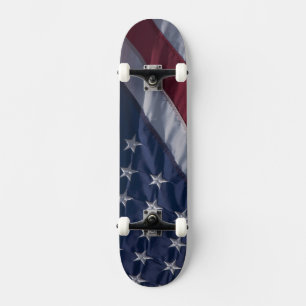 Skateboard Drapeau américain.