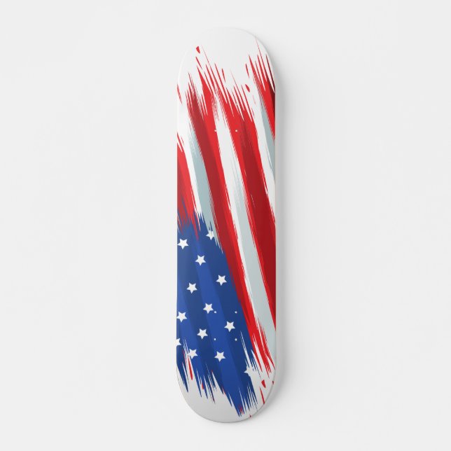 Skateboard Drapeau américain (Devant)