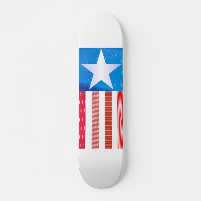 Skateboard Drapeau américain (Devant)