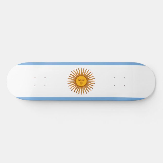 Skateboard Drapeau argentin (Horz)