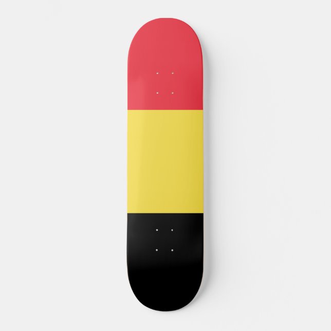 Skateboard Drapeau belge (Recto)