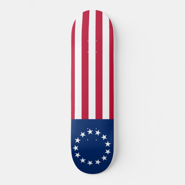 Skateboard Drapeau Betsy Ross des États-Unis (Recto)