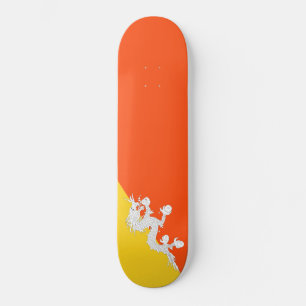 Skateboard Drapeau bhoutanais (Bhoutan) (Dragon tonnerre)