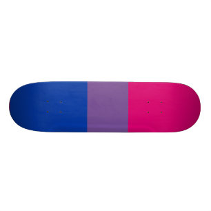 Skateboard Drapeau bisexuel