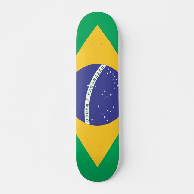 Skateboard Drapeau Brasil (Devant)