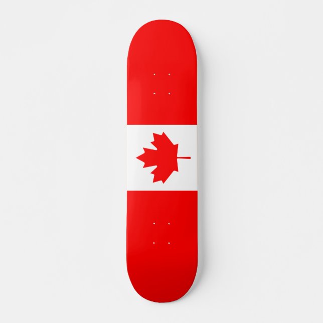 Skateboard Drapeau canadien (Devant)