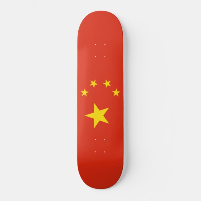 Skateboard Drapeau chinois (Chine) (Recto)