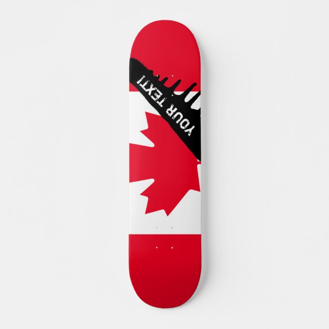 Skateboard Drapeau classique du Canada (Devant)
