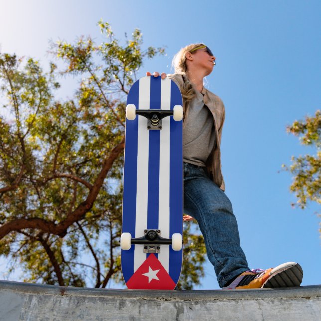 Skateboard Drapeau Cuba (Extérieur 1)