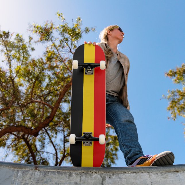 Skateboard Drapeau de Belgique (Extérieur 1)