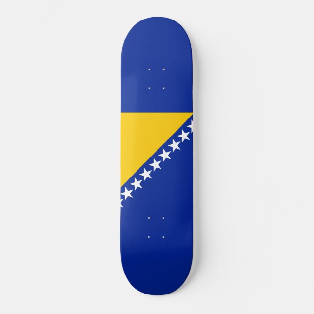 Skateboard Drapeau de Bosnie-Herzégovine (Recto)