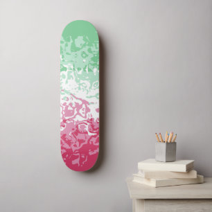 Skateboard Drapeau de fierté abrosexuel abstrait groovy psych
