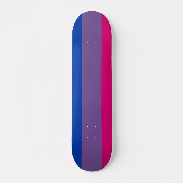 Skateboard Drapeau de fierté bisexuel (Devant)