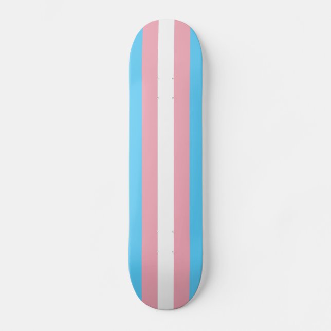 Skateboard Drapeau de fierté de transsexuel (Recto)