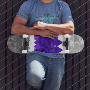 Skateboard Drapeau de fierté Greygender Boho Géométrique Mod