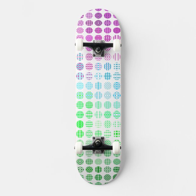 Skateboard Drapeau de fierté Toric abstrait boho éclectique G (Recto)