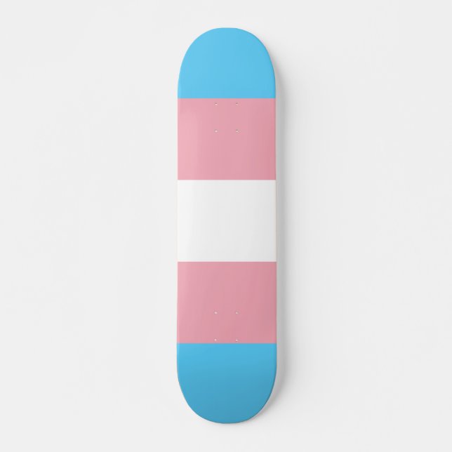 Skateboard Drapeau de fierté transgenre (Devant)
