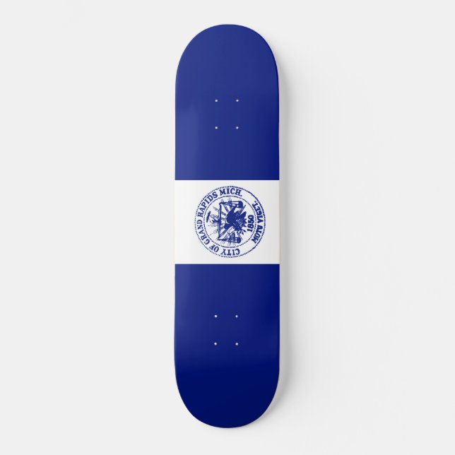 Skateboard Drapeau de Grand Rapids (Michigan City) (Recto)