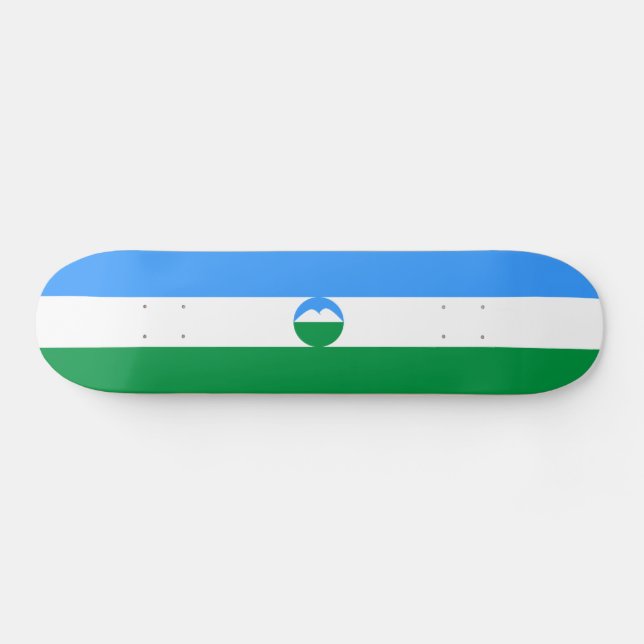Skateboard Drapeau de Kabardino-Balkarie (Horz)