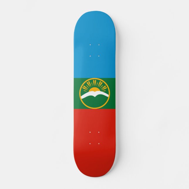 Skateboard Drapeau de Karatchaïévo-Tcherkessie (Recto)