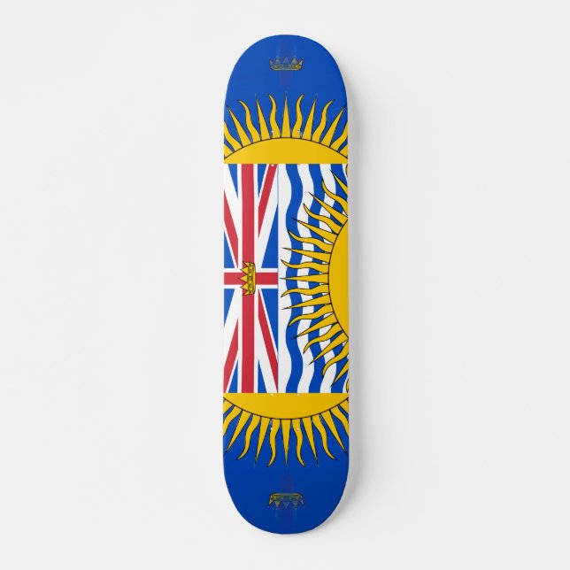 Skateboard Drapeau de la Colombie-Britannique - CND (Devant)