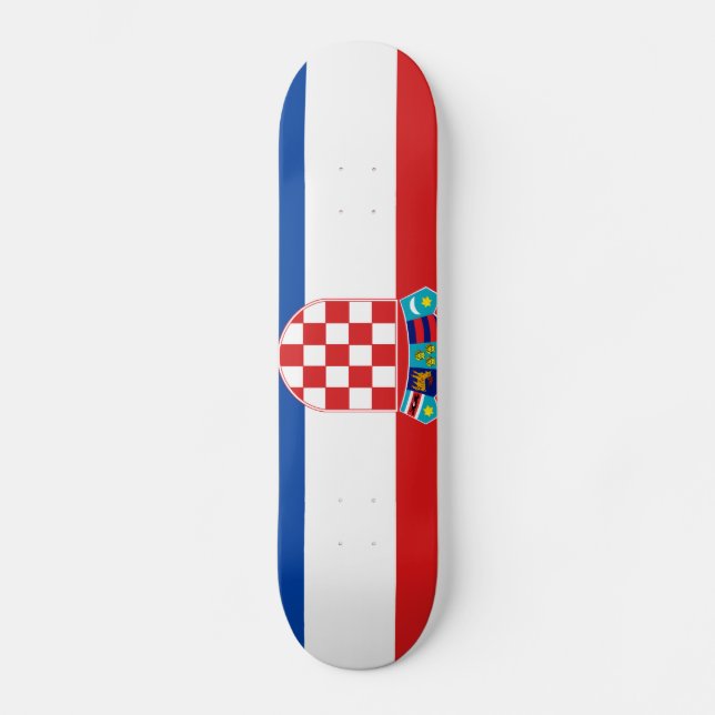 Skateboard Drapeau de la Croatie (Recto)