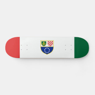 Skateboard Drapeau de la Fédération de Bosnie-Herzégovine