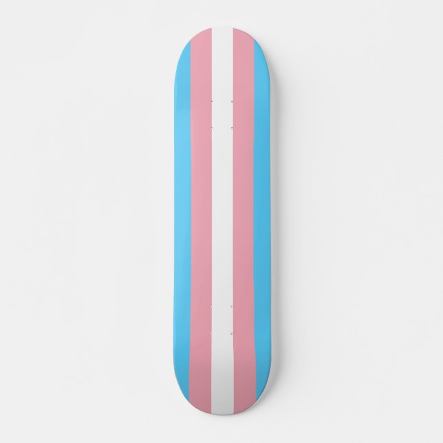 Skateboard Drapeau de la fierté transgenre - LGBT Rainbow (Devant)