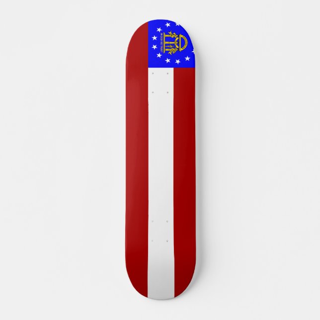 Skateboard Drapeau de la Géorgie (Devant)