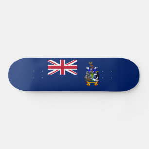 Skateboard Drapeau de la Géorgie du Sud et des îles Sandwich 
