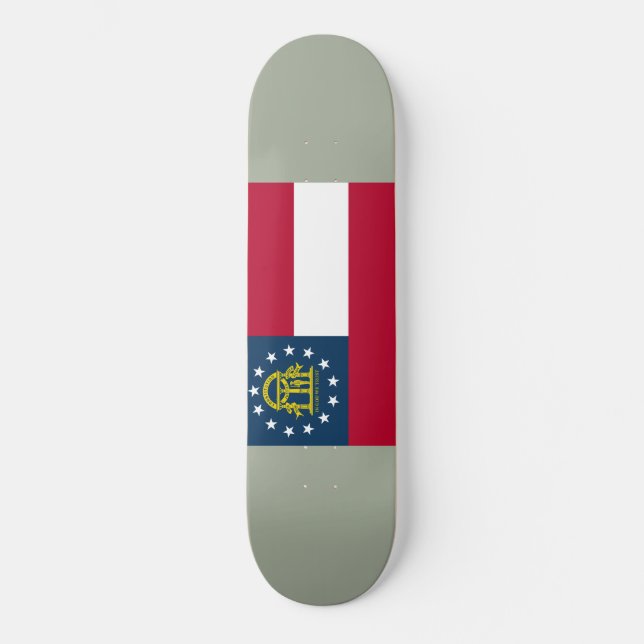Skateboard Drapeau de la Géorgie (États-Unis) (Recto)