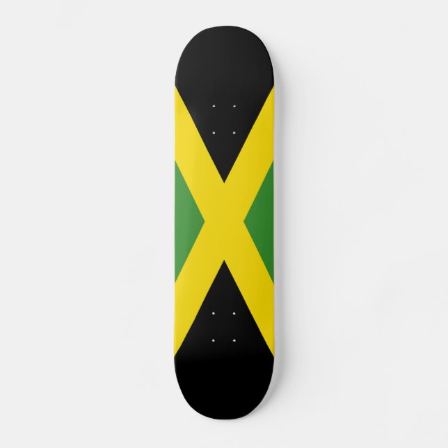 Skateboard Drapeau de la Jamaïque (Recto)