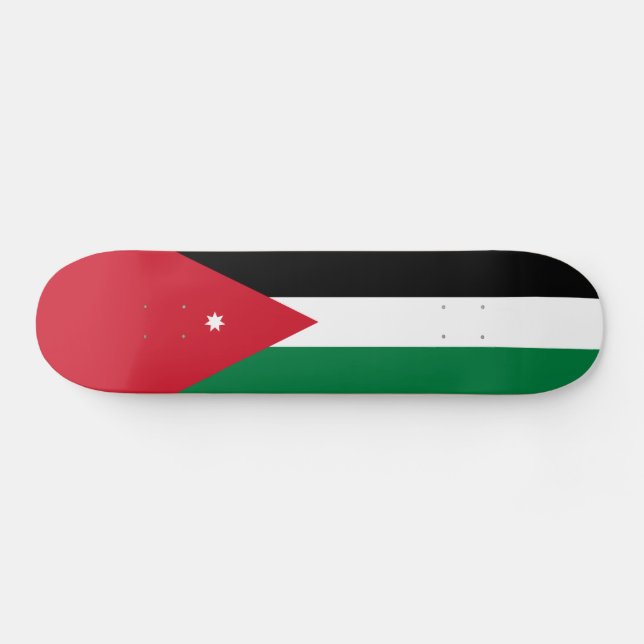 Skateboard Drapeau de la Jordanie (Horz)