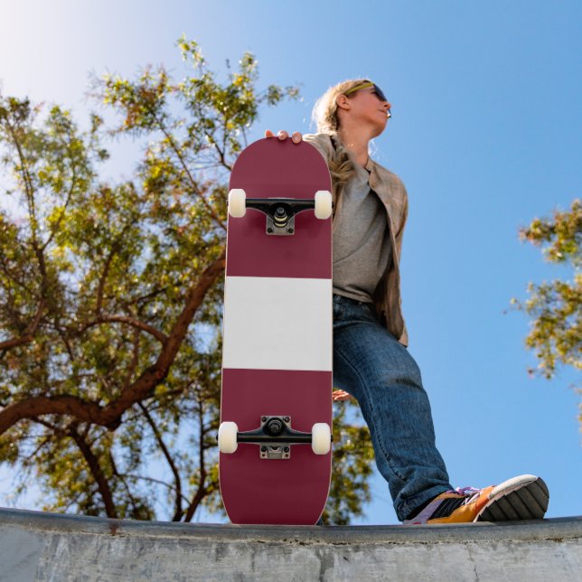 Skateboard Drapeau de la Lettonie (Extérieur 1)
