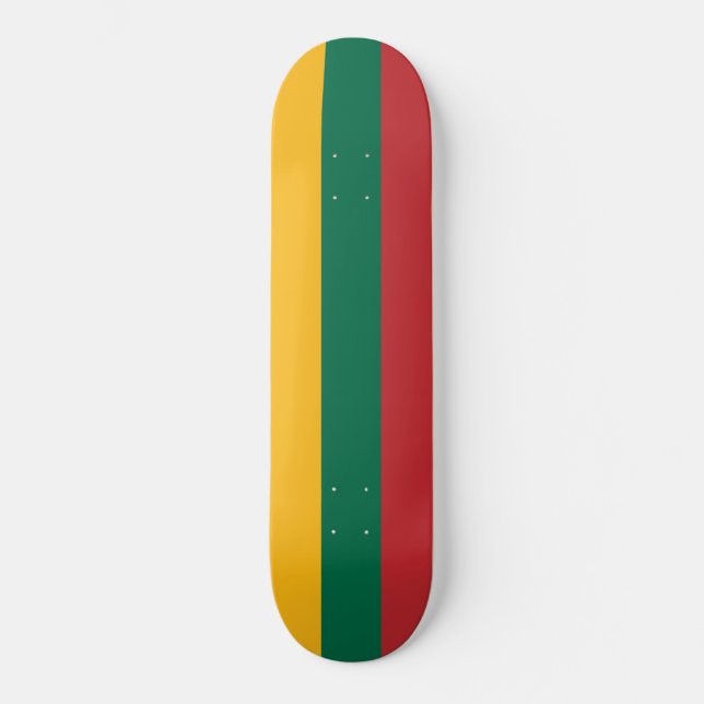 Skateboard Drapeau de la Lituanie (Recto)