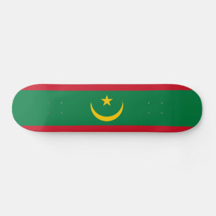 Skateboard Drapeau de la Mauritanie