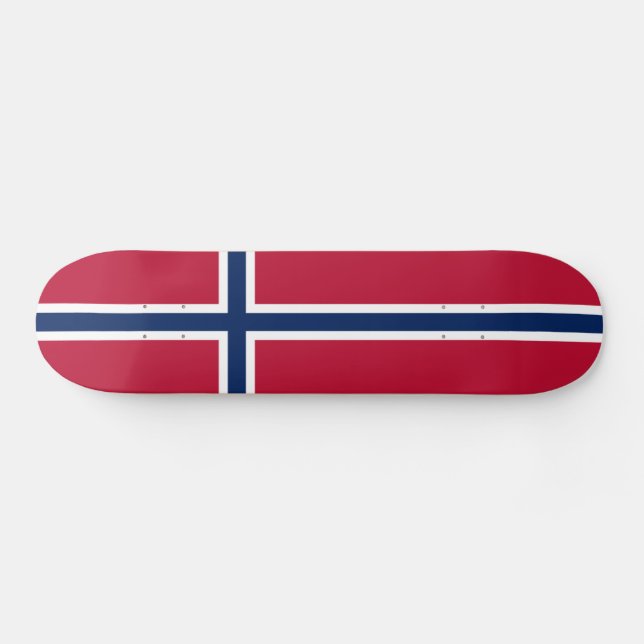 Skateboard Drapeau de la Norvège (Horz)