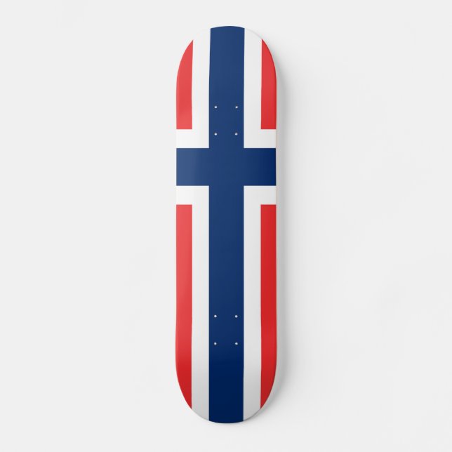 Skateboard Drapeau de la Norvège (Recto)