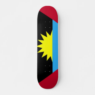 Skateboard Drapeau de la planche à roulettes d'Antigua-et-Bar
