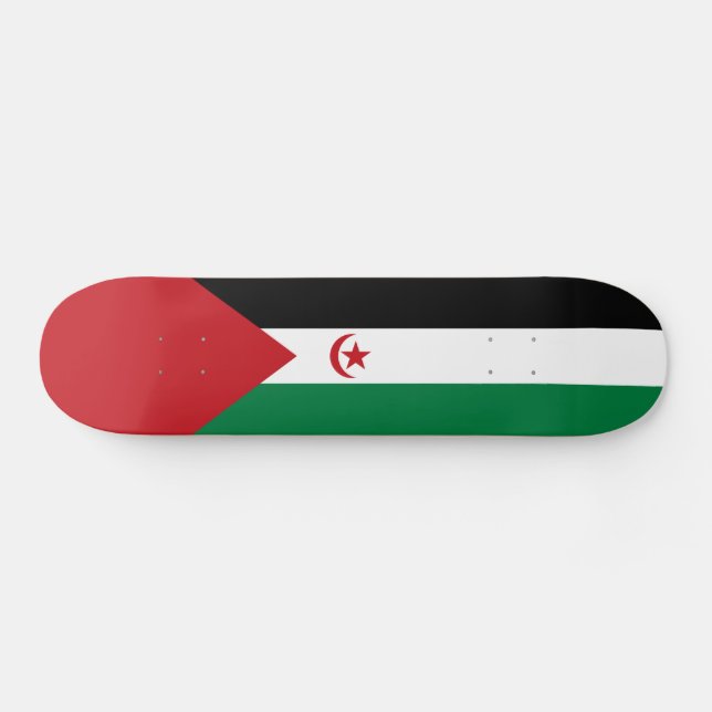 Skateboard Drapeau de la République arabe sahraouie démocrati (Horz)