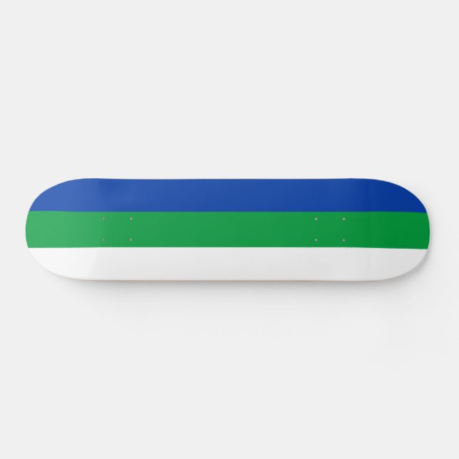 Skateboard Drapeau de la République Komi (Horz)