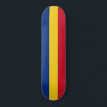 Skateboard Drapeau de la Roumanie<br><div class="desc">Drapeau patriotique de la Roumanie.</div>