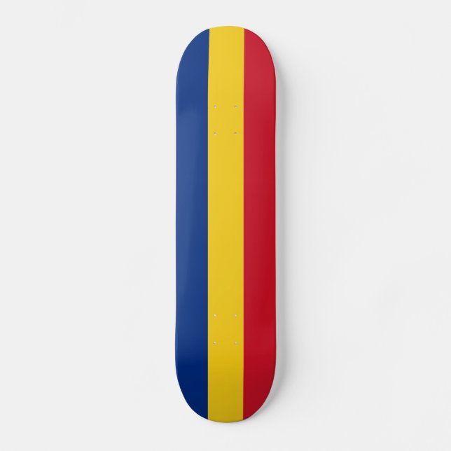 Skateboard Drapeau de la Roumanie (Recto)