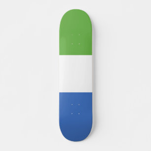 Skateboard drapeau de la Sierra Leone