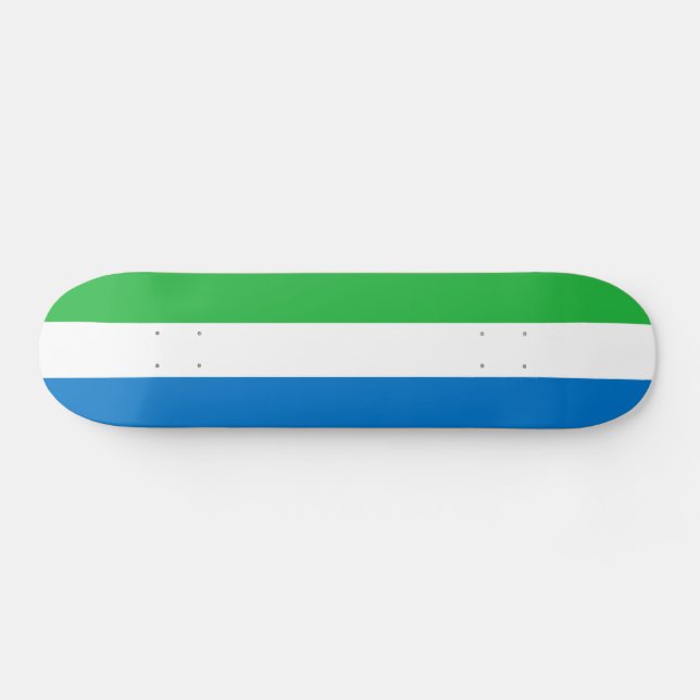 Skateboard Drapeau de la Sierra Leone (Horz)