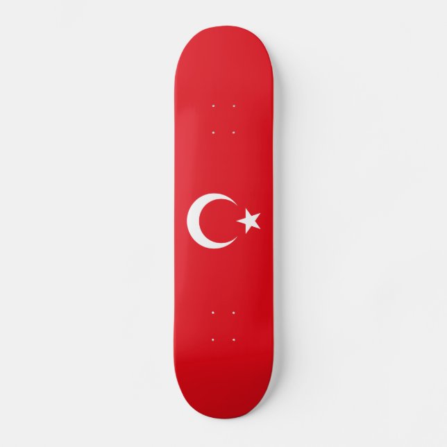 Skateboard Drapeau de la Turquie (Recto)