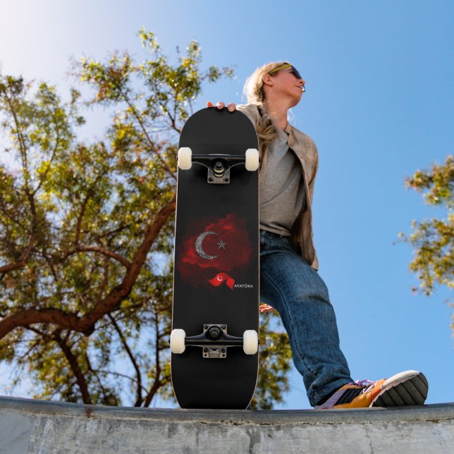 Skateboard Drapeau de la Turquie (Extérieur 1)