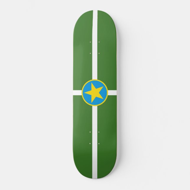 Skateboard Drapeau de la ville de Jackson (Mississippi) (Recto)
