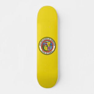 Skateboard Drapeau de la ville d'Honolulu, Hawaii